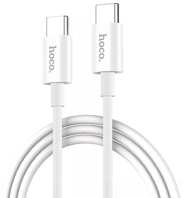 Кабель Hoco X23 Skilled USB Type-C - Type-C 15w 3a 1м cable White - фото 3