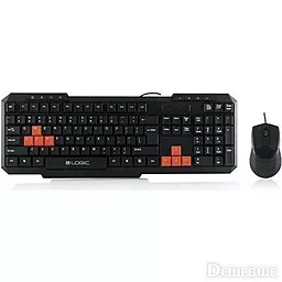 Комплект (клавіатура+мишка) LogicConcept LKM-201, USB (MK-LC-LKM-201-RU) Black