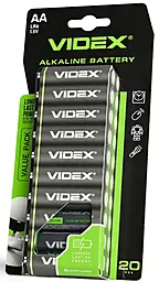 Батарейки Videx LR6 / AA BLISTER 20 шт - фото Батарейки Videx LR6 / AA BLISTER 20 шт
