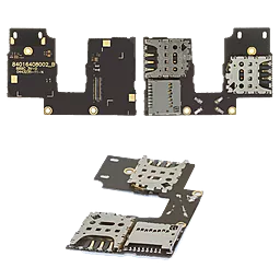 Коннектор SIM-карты Motorola XT1544 Moto G3 (3nd Gen) / XT1550 Moto G3 (3nd Gen) на две SIM-карты с шлейфом