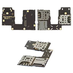 Конектор SIM-карти Motorola Moto G3 (3nd Gen) XT1544 / XT1550 на дві SIM-картки із шлейфом - фото Конектор SIM-карти Motorola Moto G3 (3nd Gen) XT1544 / XT1550 на дві SIM-картки із шлейфом