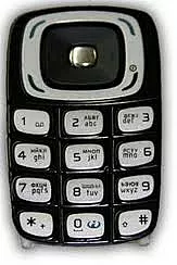 Клавіатура Nokia 6103 Black/Silver