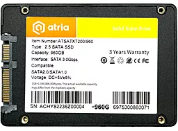 Накопичувач SSD ATRIA XT200 960GB 2.5" SATA (ATSATXT200/960)