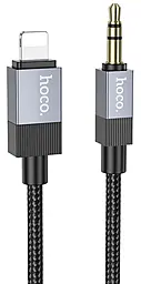Аудио кабель Hoco BL24 AUX mini Jack 3.5 mm - Lightning M/M сable 1 м black