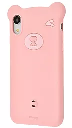 Чехол Baseus Bear Silicone Apple iPhone XR Pink (WIAPIPH61-BE04)