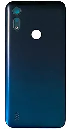 Задняя крышка корпуса Motorola Moto E6s XT2053 со стеклом камеры Peacock Blue - фото Задняя крышка корпуса Motorola Moto E6s XT2053 со стеклом камеры Peacock Blue