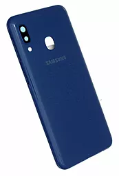 Задня кришка корпусу Samsung Galaxy A20e 2019 A202F зі склом камери Blue