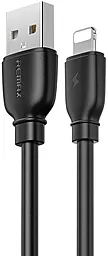 Кабель Remax RC-138i Suji Pro USB-A - Lightning 12w 2.4a 1м cable Black - фото Кабель Remax RC-138i Suji Pro USB-A - Lightning 12w 2.4a 1м cable Black