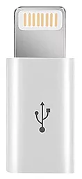 Адаптер-перехідник XoKo AC-030 MicroUSB to Lightning White - фото Адаптер-перехідник XoKo AC-030 MicroUSB to Lightning White