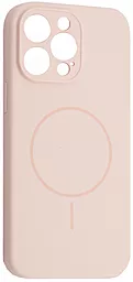 Чохол Silicone Case Full Camera Fine Ring MagSafe для Apple iPhone 15 Pro Max Chalk Pink - фото Чохол Silicone Case Full Camera Fine Ring MagSafe для Apple iPhone 15 Pro Max Chalk Pink