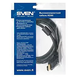 Видеокабель Sven HDMI to HDMI 1.8m (1300100) - миниатюра 3