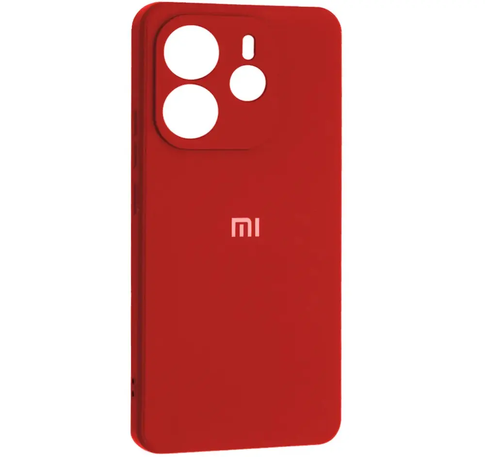 Чехол Silicone Case Full для Xiaomi Redmi Note 14 4G Global Version Red - фото 1