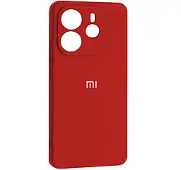 {"ru": "Чехол", "uk": "Чохол"} Silicone Case Full для Xiaomi Redmi Note 14 4G Global Version Red