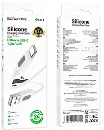 Кабель Borofone BX114 Structure USB-A - Type-C 15w 3a 1м cable White - миниатюра 5 Кабель Borofone BX114 Structure USB-A - Type-C 15w 3a 1м cable White - миниатюра 5