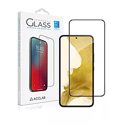 Защитное стекло ACCLAB Full Glue для Samsung Galaxy S22 Черный