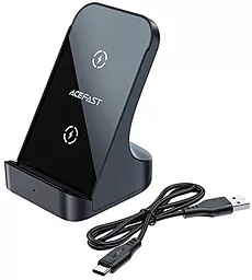 Беспроводное (индукционное) зарядное устройство AceFast E14 15w wireless charger black (AFE14) - фото Беспроводное (индукционное) зарядное устройство AceFast E14 15w wireless charger black (AFE14)
