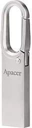 Флешка Apacer AH13E 16Gb USB 2.0 Metal Silver (AP16GAH13ES-1) - фото Флешка Apacer AH13E 16Gb USB 2.0 Metal Silver (AP16GAH13ES-1)