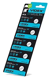 Батарейки Videx CR1220 5шт 3 V