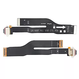 Нижний шлейф Samsung Galaxy Note 20 N980 с разъемом зарядки - фото Нижний шлейф Samsung Galaxy Note 20 N980 с разъемом зарядки