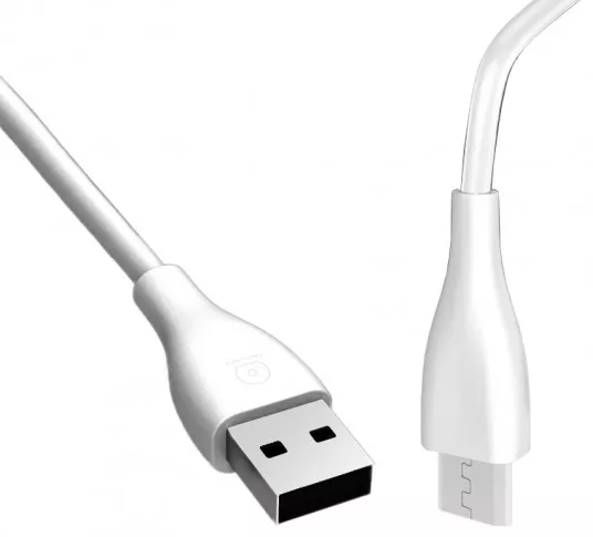 Кабель WUW X103 USB-A - micro USB 12w 2.4a 1.2м cable White - фото 1