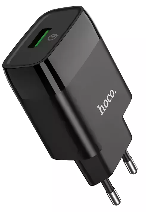 Сетевое зарядное устройство Hoco C72A Glorious 2.1a home charger black - фото 1