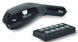 Автомобильное зарядное устройство с FM-модулятором HZ Car Charger Bluetooth + FM Mod Black (H20)