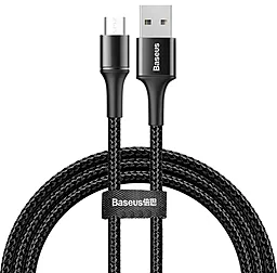 USB Кабель Baseus Halo 3A micro USB Cable Black (CAMGH-B01)