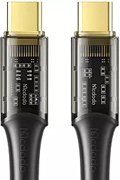 Кабель USB PD McDodo Transparent CA-2110 100W 5A 1.2M USB Type-C - Type-C Cable Black