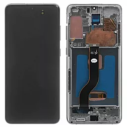 Дисплей Samsung Galaxy S20 G980, S20 5G G981 з тачскріном і рамкою, Original (PRC), Grey