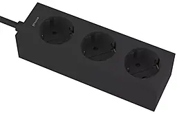 Мережевий фільтр (подовжувач) Proove Magnet Strip 3680W 16а 1.6м 3 розетки чорний