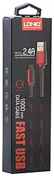 USB Кабель LDNio LS23 micro USB Cable Red - мініатюра 3