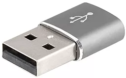 Адаптер-переходник EasyLife M-F USB-A -> USB Type-C Gray - миниатюра 2