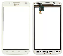 Сенсор (тачскрин) LG Optimus L7 2 P715 with frame White - фото Сенсор (тачскрин) LG Optimus L7 2 P715 with frame White