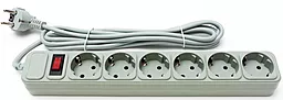 Мережевий фільтр (подовжувач) PrologiX 6 розеток 3м сірий (PRS-075P6-30G) - фото Мережевий фільтр (подовжувач) PrologiX 6 розеток 3м сірий (PRS-075P6-30G)