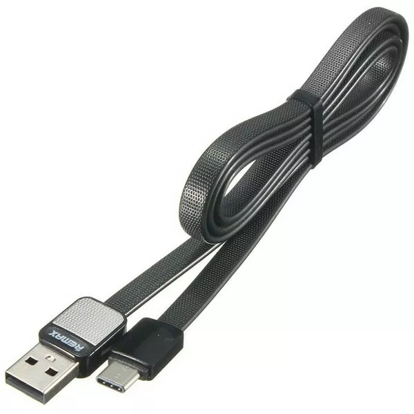 Кабель Remax RC-044a Platinum USB-A - Type-C 12w 2.4a 1м cable Black - фото 3