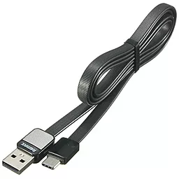 Кабель Remax RC-044a Platinum USB-A - Type-C 12w 2.4a 1м cable Black - мініатюра 3 Кабель Remax RC-044a Platinum USB-A - Type-C 12w 2.4a 1м cable Black - мініатюра 3