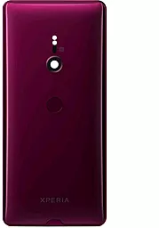 Задняя крышка корпуса Sony Xperia XZ3 H8416/H9436/H9493/H9496 со стеклом камеры Original Bordeaux Red - фото Задняя крышка корпуса Sony Xperia XZ3 H8416/H9436/H9493/H9496 со стеклом камеры Original Bordeaux Red