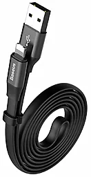 USB Кабель Baseus Portable 2-in-1 USB to Lightning/micro USB cable black (CALMBJ-A01)
