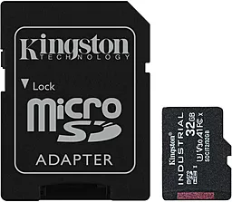 Карта пам'яті Kingston 32 GB microSDHC UHS-I (U3) V30 A1 Industrial + SD Adapter (SDCIT2/32GB)
