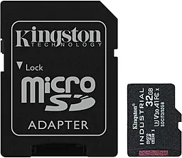 Карта пам'яті Kingston 32 GB microSDHC UHS-I (U3) V30 A1 Industrial + SD Adapter (SDCIT2/32GB) - фото Карта пам'яті Kingston 32 GB microSDHC UHS-I (U3) V30 A1 Industrial + SD Adapter (SDCIT2/32GB)