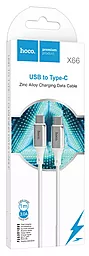 Кабель Hoco X66 Howdy USB Type-C - Type-C 60w 3a 1м PD cable White - миниатюра 4 Кабель Hoco X66 Howdy USB Type-C - Type-C 60w 3a 1м PD cable White - миниатюра 4