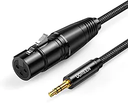 Аудио кабель Ugreen AV182 AUX mini Jack 3.5мм - XLR M/F cable 1 м black (20763) - фото Аудио кабель Ugreen AV182 AUX mini Jack 3.5мм - XLR M/F cable 1 м black (20763)