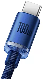 Кабель USB Baseus Crystal Shine 100w 5a USB Type-C cable blue (CAJY000403) - миниатюра 3