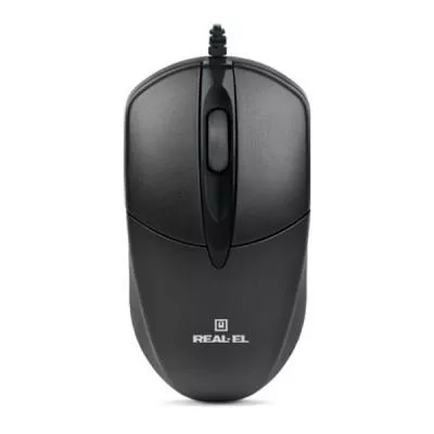 Комп'ютерна мишка REAL-EL RM-211 USB Black - фото 1
