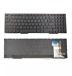 Клавіатура для ноутбуку Asus FX553VE з підсвічуванням Black