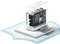 Мережевий зарядний пристрій Essager Quya 100w GaN 2xUSB-C/2xUSB-A ports home charger black (ECT2CA-QYB01-Z) - мініатюра 5