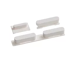 Набір зовнішніх кнопок Apple iPhone 5C комплект 3 шт White