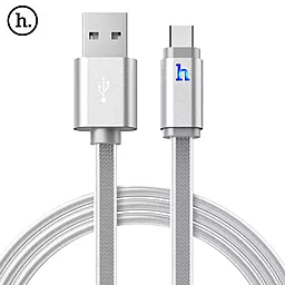 USB Кабель Hoco UPL12 Metal Jelly Knitted USB Type-C Cable Silver - мініатюра 2