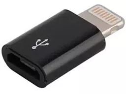Адаптер-переходник EasyLife M-F Lightning -> micro USB Black - фото Адаптер-переходник EasyLife M-F Lightning -> micro USB Black