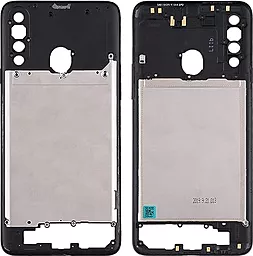 Рамка корпусу Samsung Galaxy A20s A207 Black - фото Рамка корпусу Samsung Galaxy A20s A207 Black